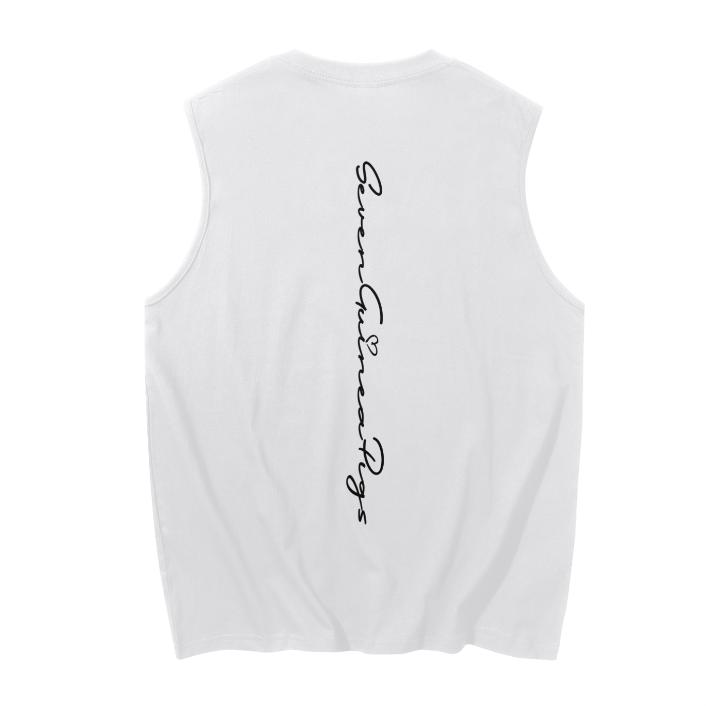Monday - Sleeveless Tank Top - 230 GSM (White)