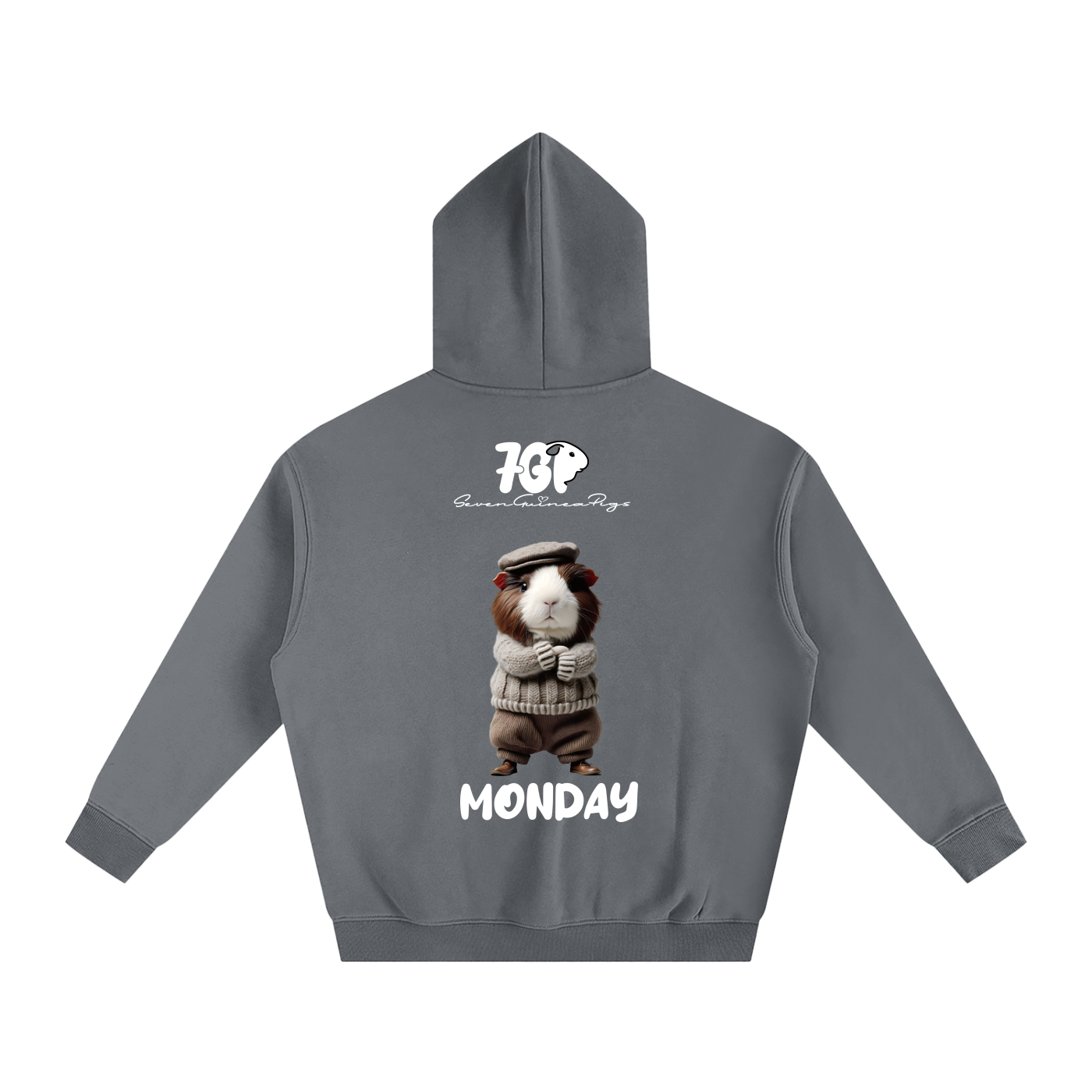 Monday - Oversize Fleeced Hoodie - 350 GSM