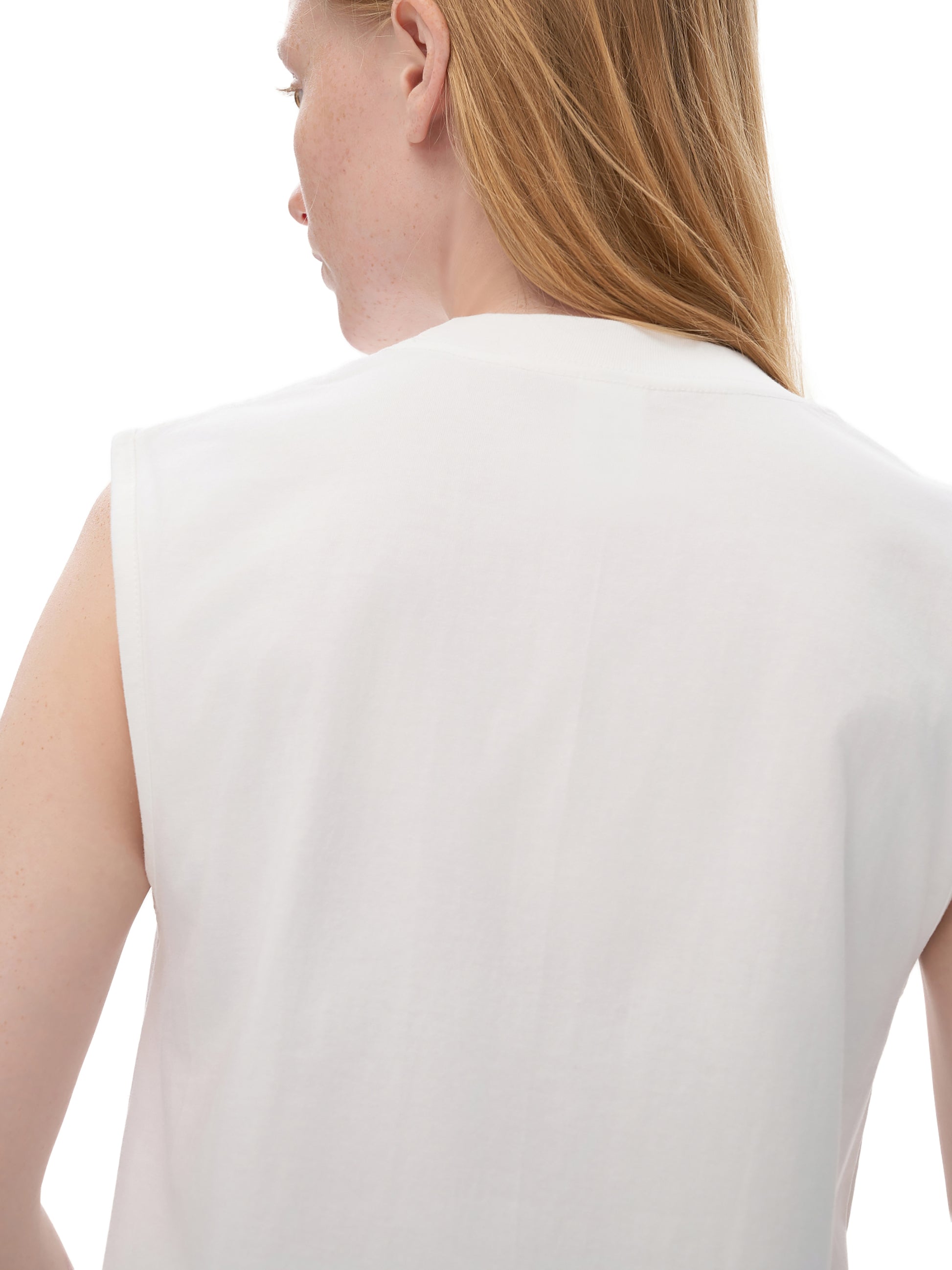 Monday - Sleeveless Tank Top - 230 GSM (White)